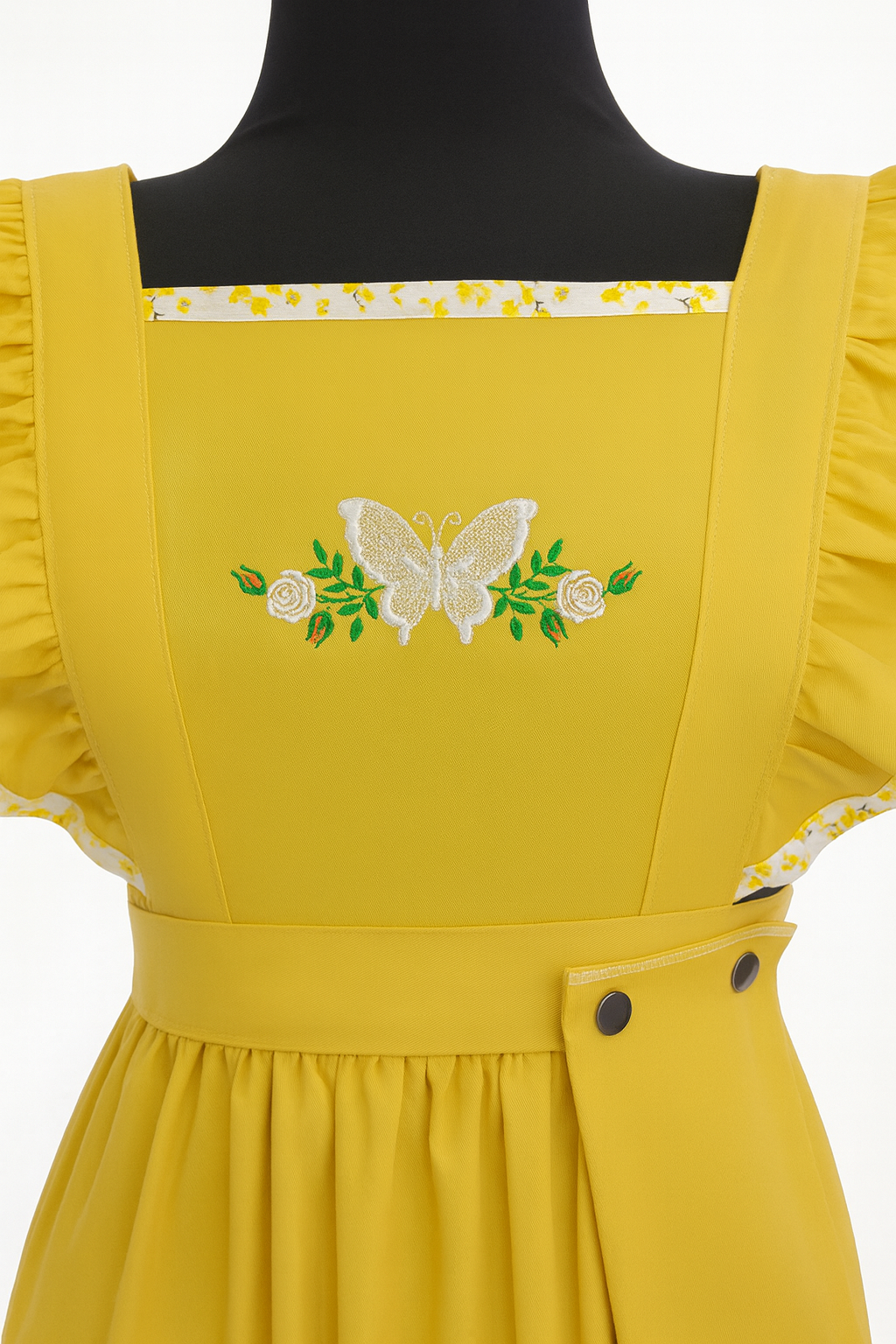 Tablier de cuisine vintage moutard