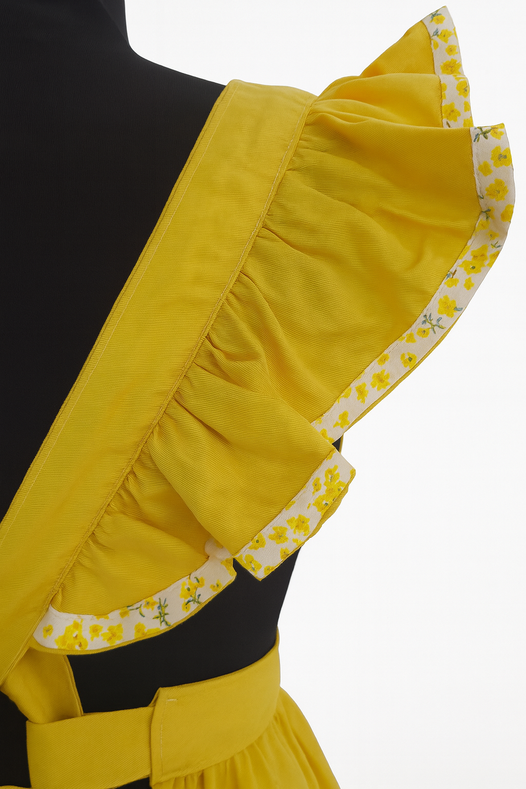 Tablier de cuisine vintage moutard