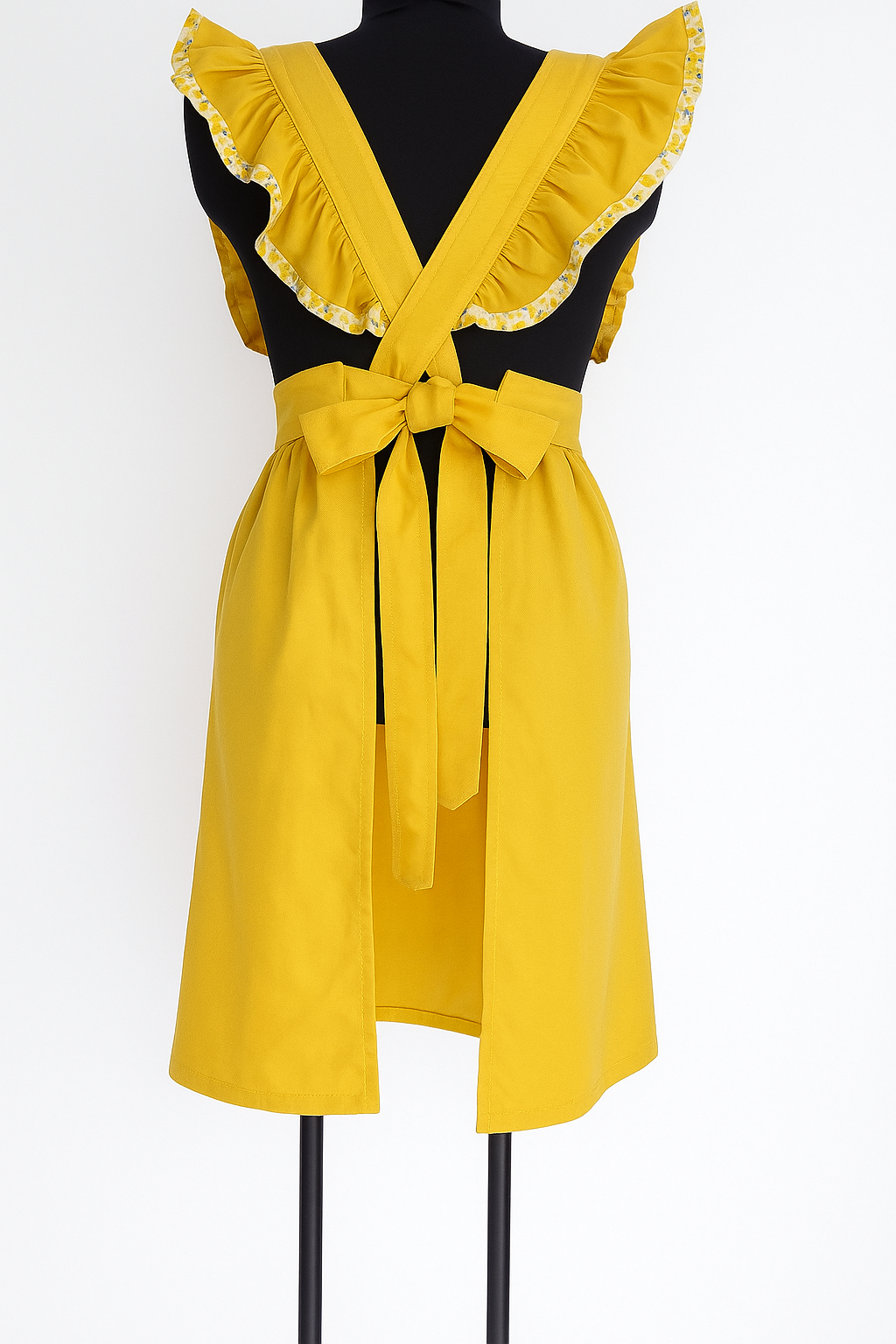 Tablier de cuisine vintage moutard