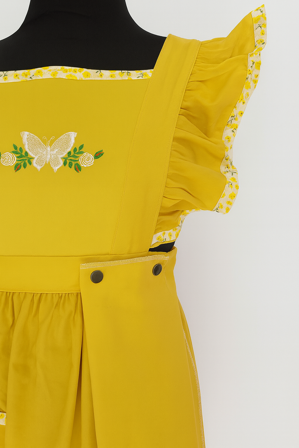 Tablier de cuisine vintage moutard