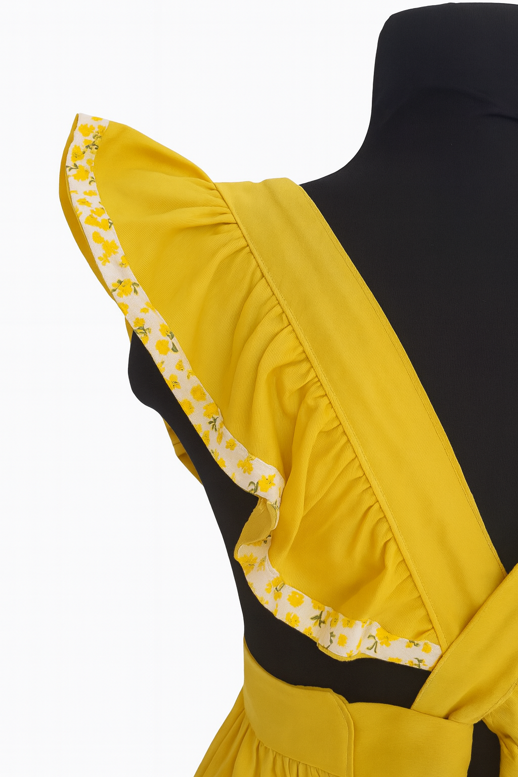 Tablier de cuisine vintage moutard