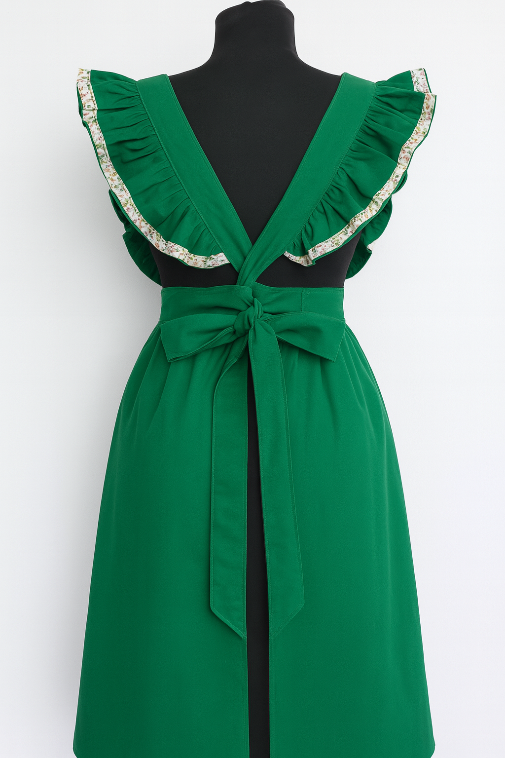 tablier de cuisine vintage vert