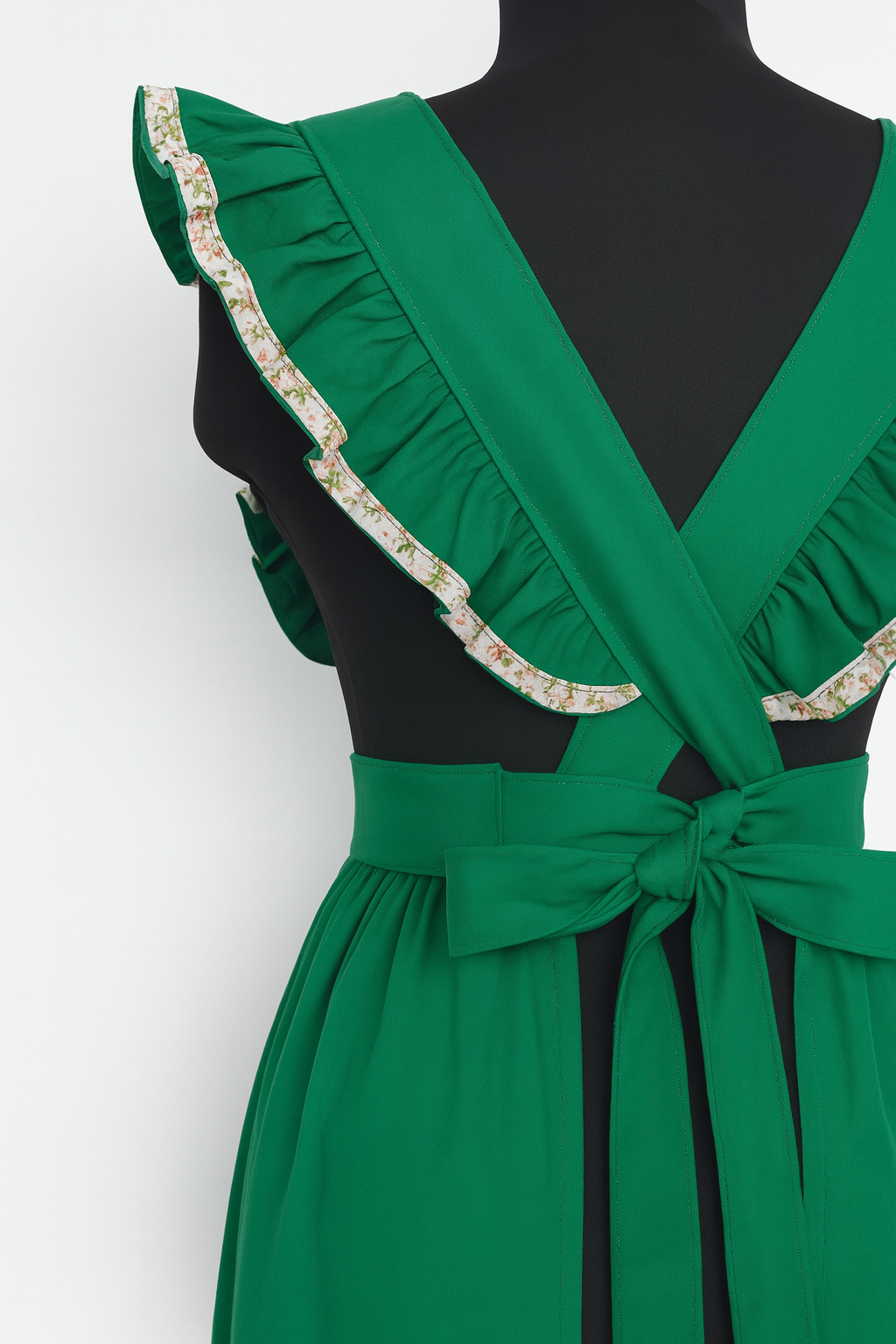 tablier de cuisine vintage vert